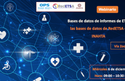 Bases de datos de informes de ETS: las bases de datos de RedETSA e INAHTA