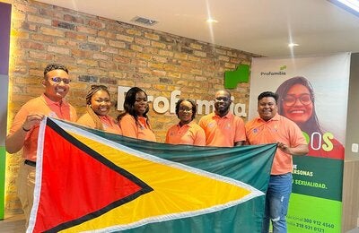 Guyanese Youth Advocates Complete Health Information Exchange in Colombia