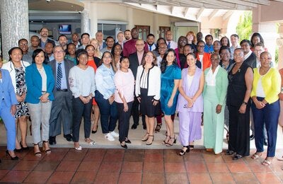 Participants of the Non-Communicable Diseases (NCDs) and Law with the Caribbean Public Health Law Forum meeting held in Barbados