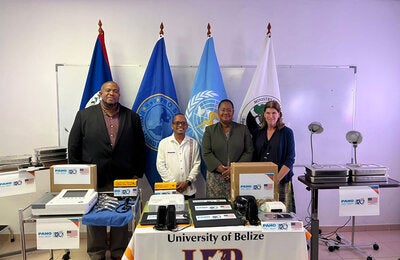 Equipment handover to UB from PAHO/WHO and the US Government