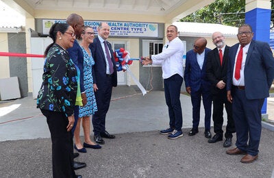 Ribbon cutting activity