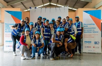 A community outreach team ready for the field.