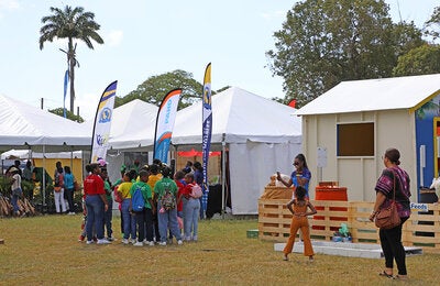 View of tent at activity