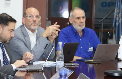Jonás Gonseth, Bremen de Mucio y Pablo Durán, expertos en salud materno infantil, en visita a Venezuela