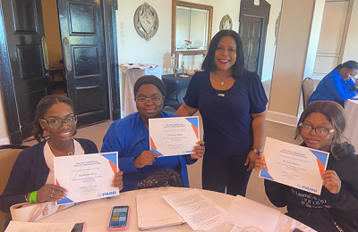 EPI Nurses display their certificates following the Communications Workshop