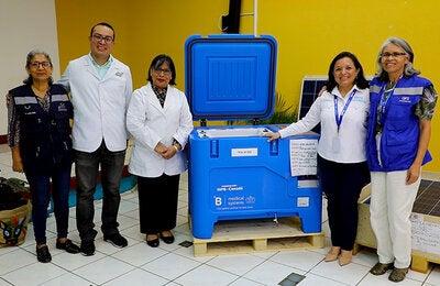 Donación de equipos para cadena de frío 