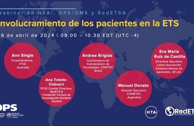 “Involucramiento de los pacientes en la Evaluación de Tecnologías Sanitarias