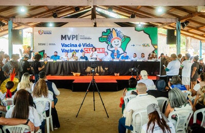 cerimonia de lançamento