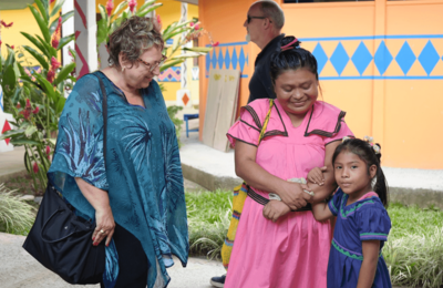 Visita al Ebáis del territorio indígena La Casona