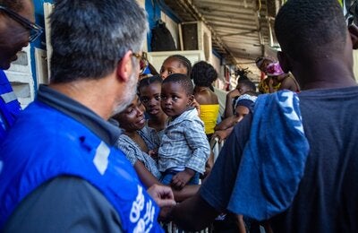 PAHO/WHO visit to Lycée Anténor Firmin IDP site
