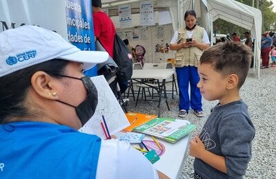Personal de CERF atiende a menor migrante