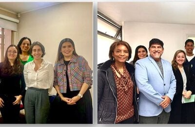 fotos grupales en los dos centros de salud