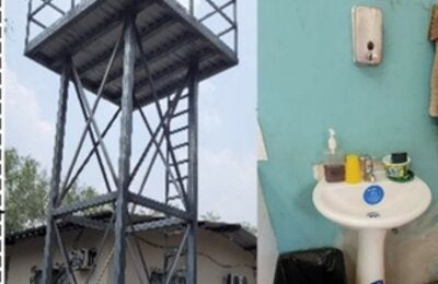 Obras en centro de salud de San Luis, Santa Bárbara