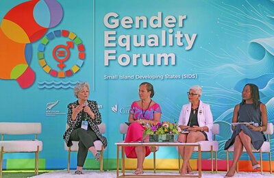 Mrs. Lou Valdez at Gender Equity Forum