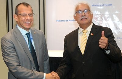 PAHO/WHO Rep and Minister of Health