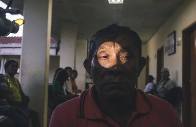 Trachoma patient