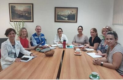 Reunión entre el personal del Centro de Genética de Cuba y el equipo de Salud Perinatal del CLAP