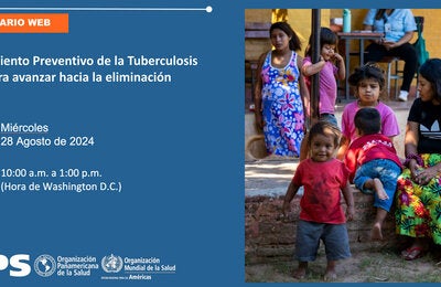 Banner del evento tuberculosis del dia 28 de agosto de 2024