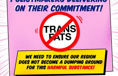 Let’s Talk About Trans Fats! And Why They Need to Go campaign flyer