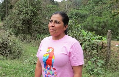 Juana Arriaga, lideresa de Yamaranguila