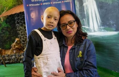 Saida, paciente del Hospital Pediátrico Baca Ortíz que recibirá el tratamiento para el cáncer