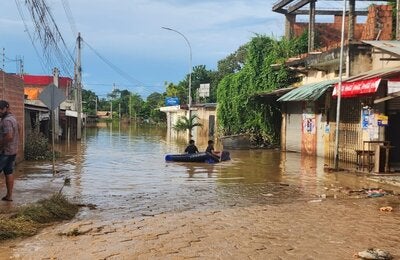 ciudad inundada