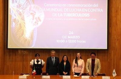 Autoridades de salud que participaron en la mesa de presidium en el marco del Día Mundial de la Tuberculosis