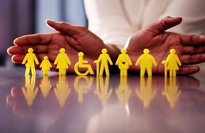 disabilities showcased in yellow animations