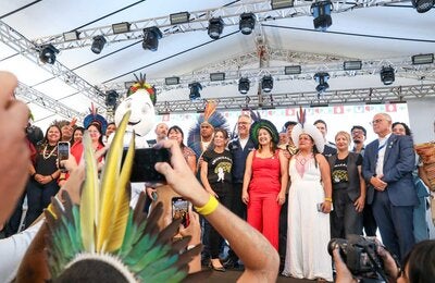 Lideranças após a vacinação