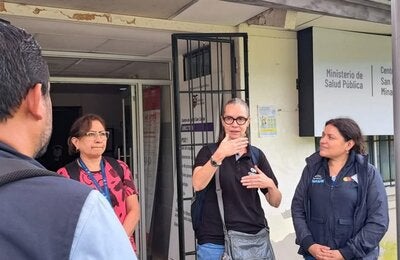 Equipos técnicos del Ministerio de Salud Pública (MSP) y la Organización Panamericana de la Salud/Organización Mundial de la Salud (OPS/OMS) hacen la búsqueda de posibles casos de fiebre amarilla. 