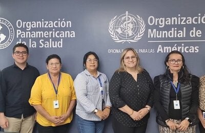 Miembros del equipo a cargo de la Iniciativa de Eliminación, en Honduras