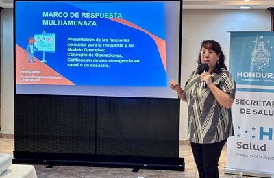 Fabiola Michel explica el marco de respuesta multiamenaza