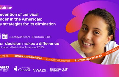 cervical cancer prevention webinar flyer english