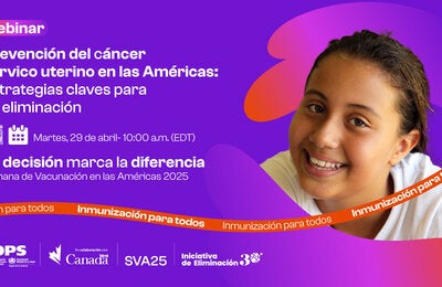 cervical cancer prevention webinar flyer spanish
