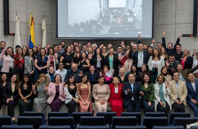 Personal de la Oficina de OPS Colombia en el Homenaje a Jubilacion de la Doc Monica y Doc Guillermo