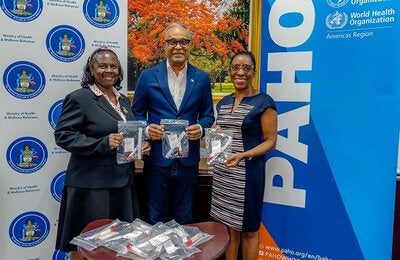 PAHO/WHO donates Nasal Swabs to the Ministry of Health and Wellness