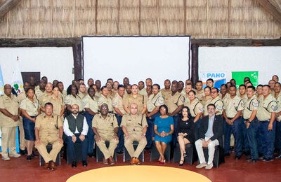 Group photo of the Police Training Workshop on Mental Health in Belize.