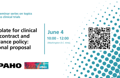 Template for clinical trial contract and insurance policy: regional proposal 