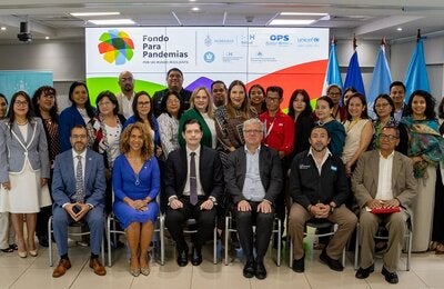 Grupo asistentes al lanzamiento del proyecto Fondo Pandémico en Honduras