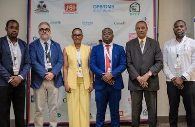 GROUP PHOTOS OF PAHO AND MSPP OFFICIALS