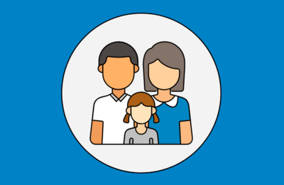 Ilustración de una familia.