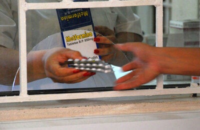 close up of purchase of medicines