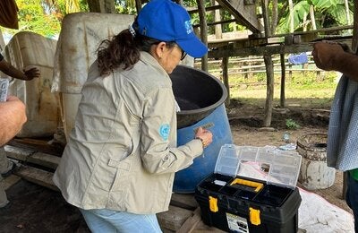 Aída trabaja en Gracias a Dios buscando eliminar la malaria