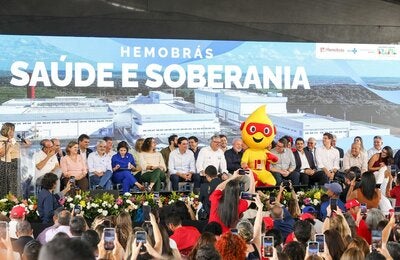 Evento de inauguração da nova planta industrial da Hemobrás
