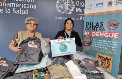 OPS entrega materiales dengue a región de SPS