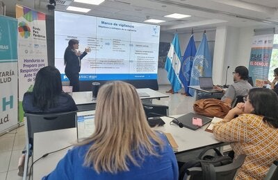 Participantes del taller sobre vigilancia de influenza