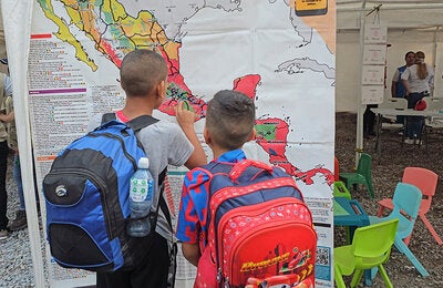 vacunación en rutas utilizadas por la población en alta movilidad en Honduras