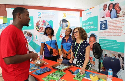 PAHO team at health and wellness fair