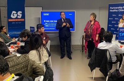 Encuentro Regional de Ciudades Saludables, apoyado por la OPS, reunió a representantes de siete ciudades para fortalecer capacidades locales en salud urbana, movilidad activa y calidad del aire.