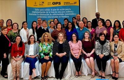 Participantes en la validación de la hoja de ruta de eliminación de enfermedades